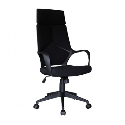 ADJ. OFFICE CHAIR W. GAS LIFT BLACK